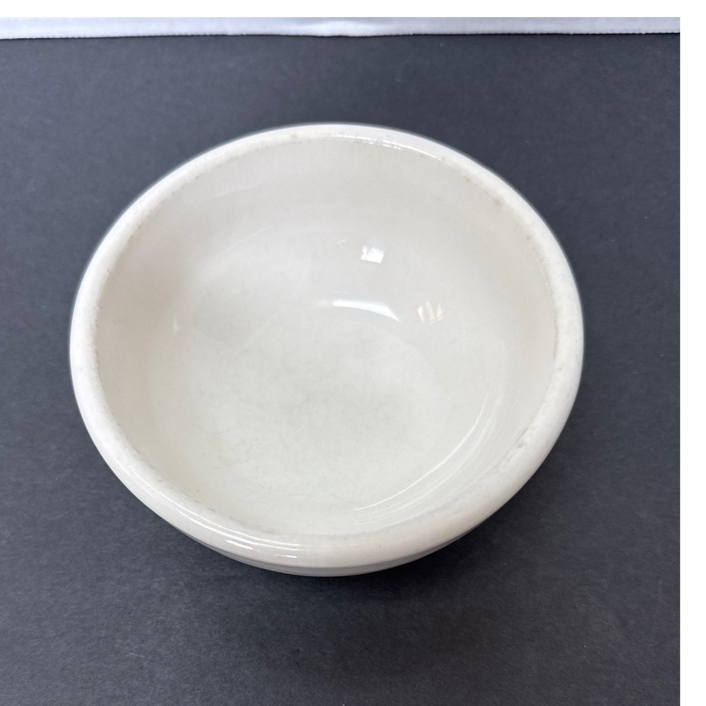 Wallace China Vintage White Restaurant Ware Bowl 5 Inch Soup Cereal